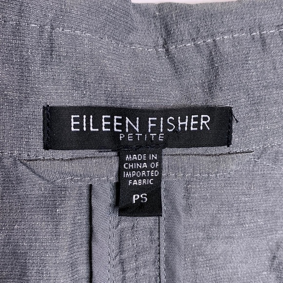 Eileen Fisher Asymmetric zip jacket size S petite - Picture 3 of 4